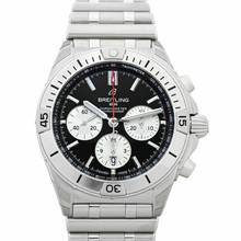 Thumbnail von Breitling Chronomat AB0134101B1A1 - Chronomat Automatic Black Dial Stainless Steel Men's Watch </h1>
