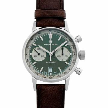  Hamilton Intra-Matic H38416560 - American Classic Automatic Green Dial Stainless Steel Men's Watch </h1> 