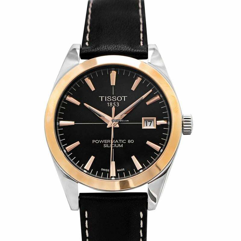  Tissot Gentleman T927.407.46.051.00 - T-Gold Automatic Black Dial Stainless Steel Men's Watch </h1> 