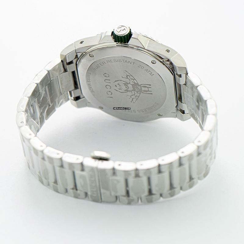 Thumbnail von Gucci Dive YA136222 - Dive Quartz Green Dial Stainless Steel Men's Watch </h1>