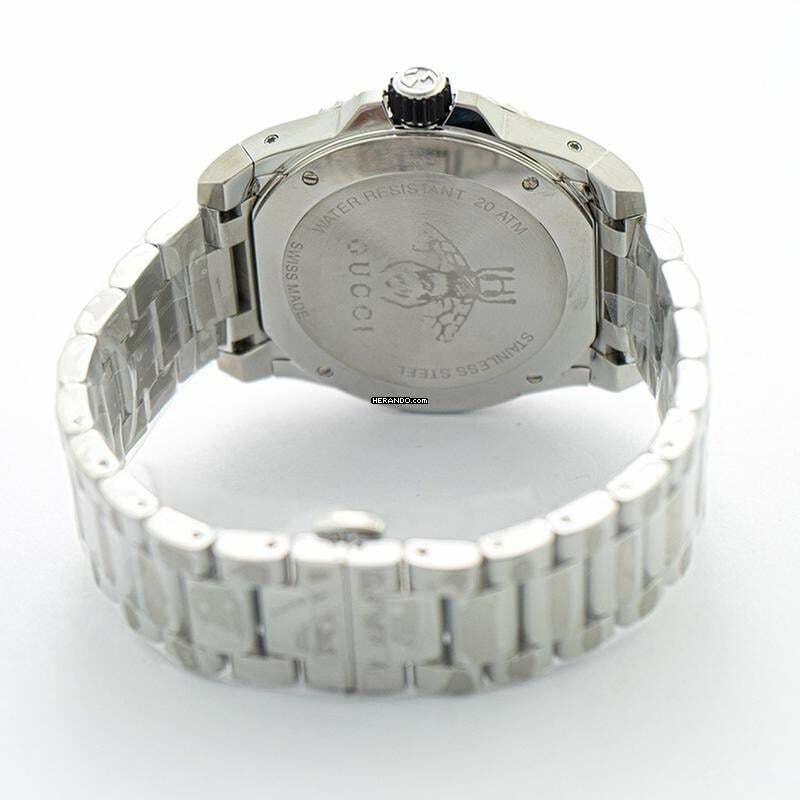 Thumbnail von Gucci Dive YA136221 - Dive Quartz Black Dial Stainless Steel Men's Watch </h1>