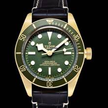 Thumbnail von Tudor Black Bay 79018V-0001 - Heritage Black Bay Automatic Green Dial 18kt Yellow Gold Men's Watch </h1>