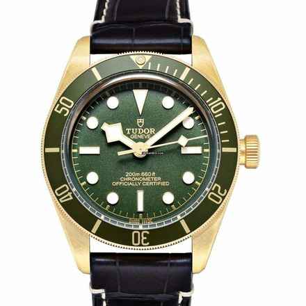  Tudor Black Bay 79018V-0001 - Heritage Black Bay Automatic Green Dial 18kt Yellow Gold Men's Watch </h1> 