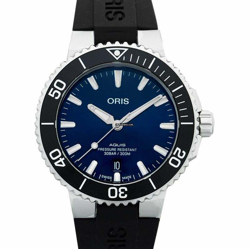 Oris Aquis 01 733 7766 4135-07 4 22 64FC - Aquis Automatic Blue Dial Stainless Steel Men's Watch </h1> 
