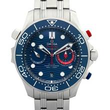 Thumbnail von Omega Seamaster 210.30.44.51.03.002 - Seamaster Automatic Blue Dial Stainless Steel Men's Watch </h1>