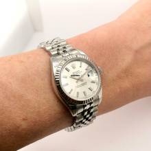 Thumbnail von Rolex Datejust 28mm 18K WG & Steel Watch Silver Dial </h1>