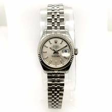 Thumbnail von Rolex Datejust 28mm 18K WG & Steel Watch Silver Dial </h1>