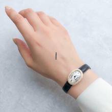 Thumbnail von Cartier Baignoire Mini 18K Yellow Gold Watch Diamond Bezel </h1>