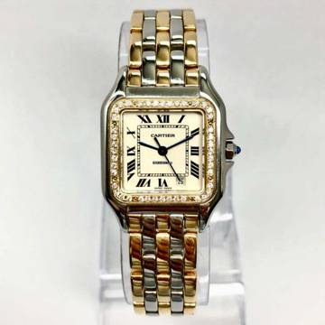 Cartier Panthère 27mm 3 Row Gold 0.43TCW DIAMOND Watch </h1> 