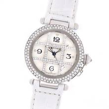 Thumbnail von Cartier Pasha 38mm Automatic Steel DIAMOND Watch </h1>