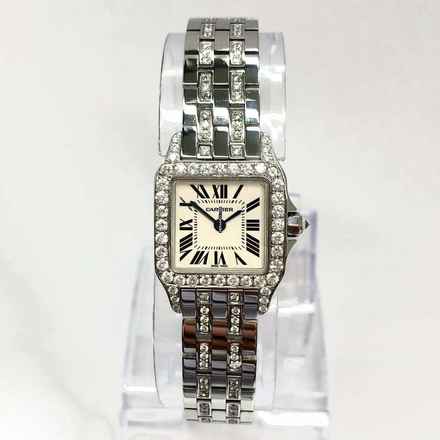  Cartier Santos Demoiselle 20mm Steel 2.25TCW Diamond Watch </h1> 