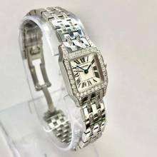 Thumbnail von Cartier Santos Demoiselle 20mm Steel 2.25TCW Diamond Watch </h1>