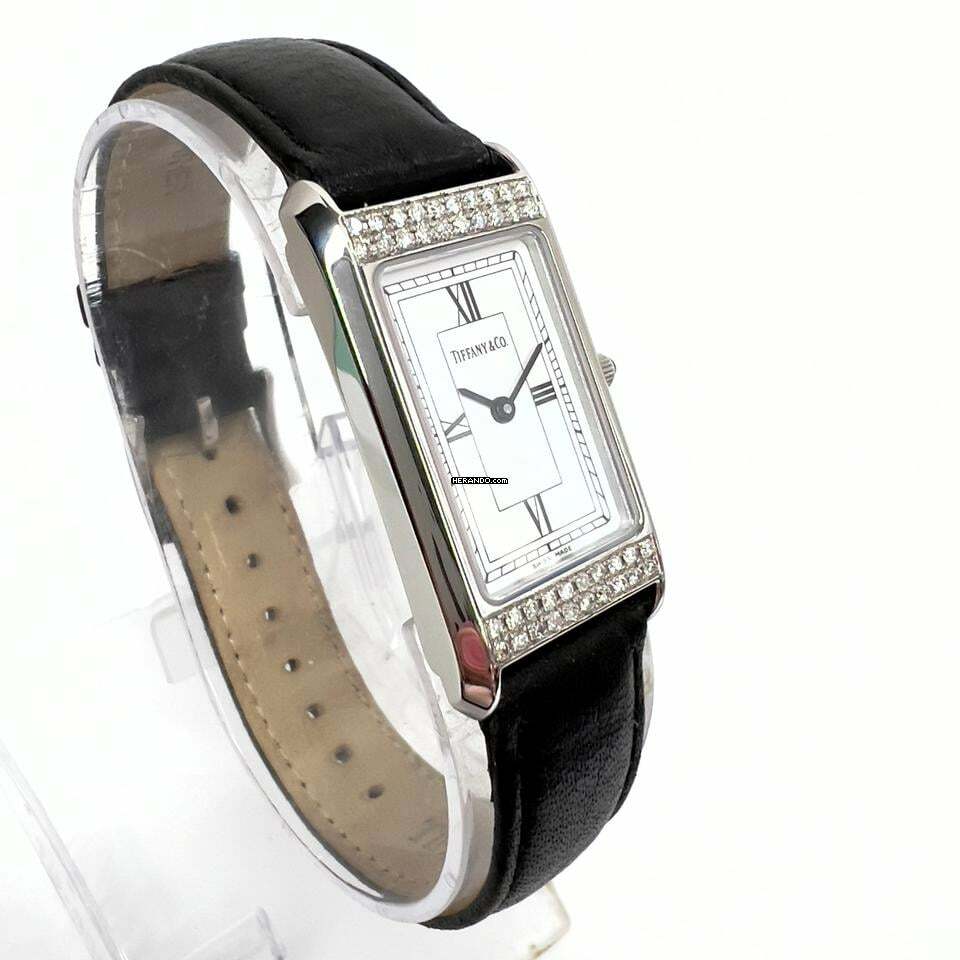 Thumbnail von Tiffany Quartz 20mm Steel 0.45TCW F-G VS-SI DIAMONDS Watch </h1>