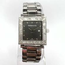 Thumbnail von Tiffany Atlas Date 28mm Steel DIAMONDS & Blue Sapphires Watch </h1>