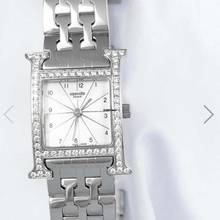 Thumbnail von Hermès Heure H Steel Watch 0.91TCW DIAMOND Bezel </h1>