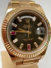 Thumbnail von Rolex Day-Date II Ruby Diamond Dial Neu Service