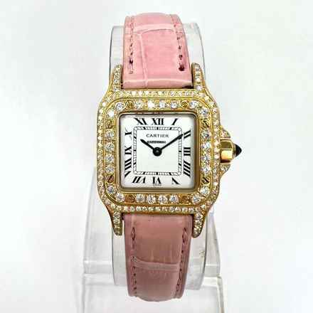  Cartier Santos Galbée 24mm 18K Yellow Gold 1.06TCW DIAMOND Watch </h1> 