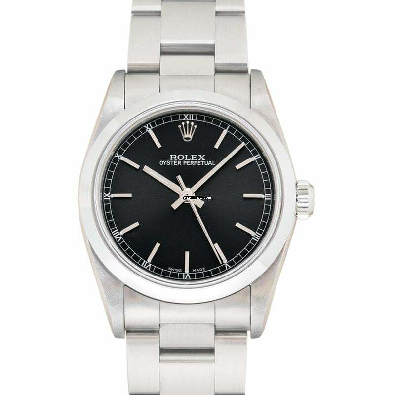 Rolex Oyster Perpetual 31 77080 black - Oyster Perpetual Salmon Dial 31mm </h1>