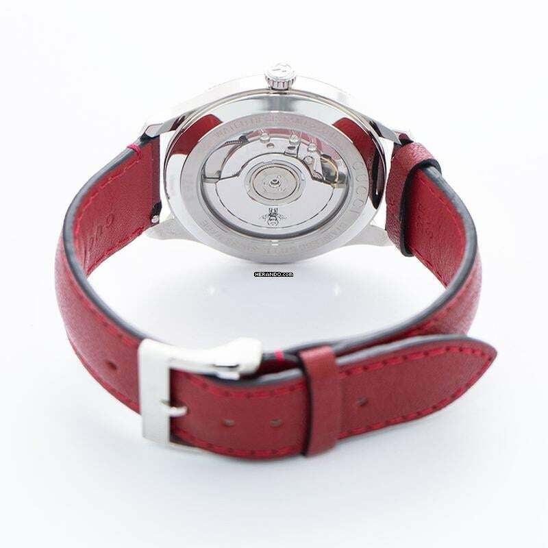 Thumbnail von Gucci G-Timeless YA126346 - G-Timeless Silver Dial Men's Watch 40mm / Leather </h1>