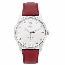 Thumbnail von Gucci G-Timeless YA126346 - G-Timeless Silver Dial Men's Watch 40mm / Leather </h1>
