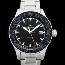 Thumbnail von Hamilton Khaki Aviation H76615130 - Khaki Aviation Automatic Black Dial Stainless Steel Men's Watch </h1>
