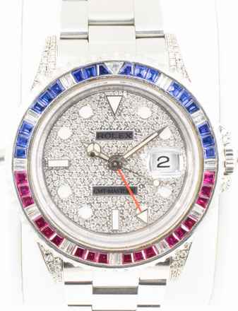  Rolex GMT-Master II 16700 diamond dial watch only. 
