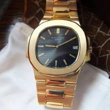 Thumbnail von Patek Philippe Nautilus 3700/1 Nautilus Jumbo Gelbgold Tritium Zifferblatt Box + Stammbuchauszug