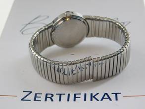 Thumbnail von Bulgari Bulgari Tubogas Lady mit Diamanten Saphirglas Edelstahl Damenuhr mit Stahlband 26 mm </h1>