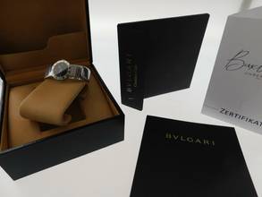 Thumbnail von Bulgari Bulgari Tubogas Lady mit Diamanten Saphirglas Edelstahl Damenuhr mit Stahlband 26 mm </h1>