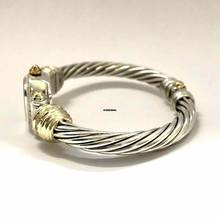 Thumbnail von David Yurman CABLE CHELSEA 925 Silver & 14K GP Bracelet Watch 0.82 DIAMONDS Mother Of Pearl Dial </h1>