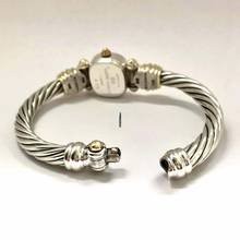 Thumbnail von David Yurman CABLE CHELSEA 925 Silver & 14K GP Bracelet Watch 0.82 DIAMONDS Mother Of Pearl Dial </h1>