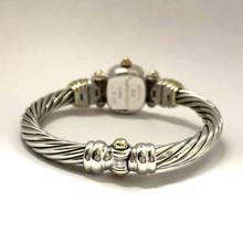 Thumbnail von David Yurman CABLE CHELSEA 925 Silver & 14K GP Bracelet Watch 0.82 DIAMONDS Mother Of Pearl Dial </h1>