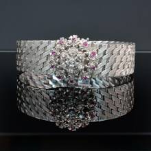 Thumbnail von SARCAR GENEVE Lady Jewel watch white gold 18KT with real rubies and diamond's Full Set </h1>