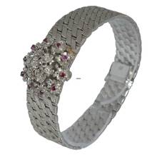 Thumbnail von SARCAR GENEVE Lady Jewel watch white gold 18KT with real rubies and diamond's Full Set </h1>