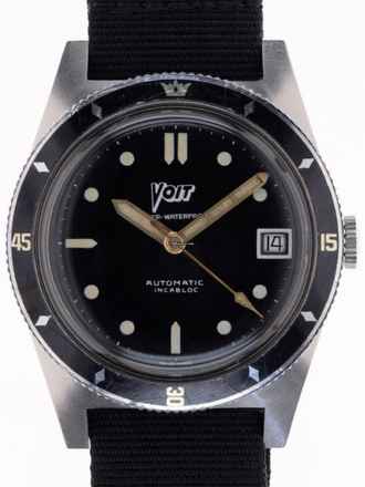  Voit AMF Gents automatic Divers Wristwatch Super – Waterproof SDW-2 Skin Diving Watch also called Date-C-Matic </h1> 