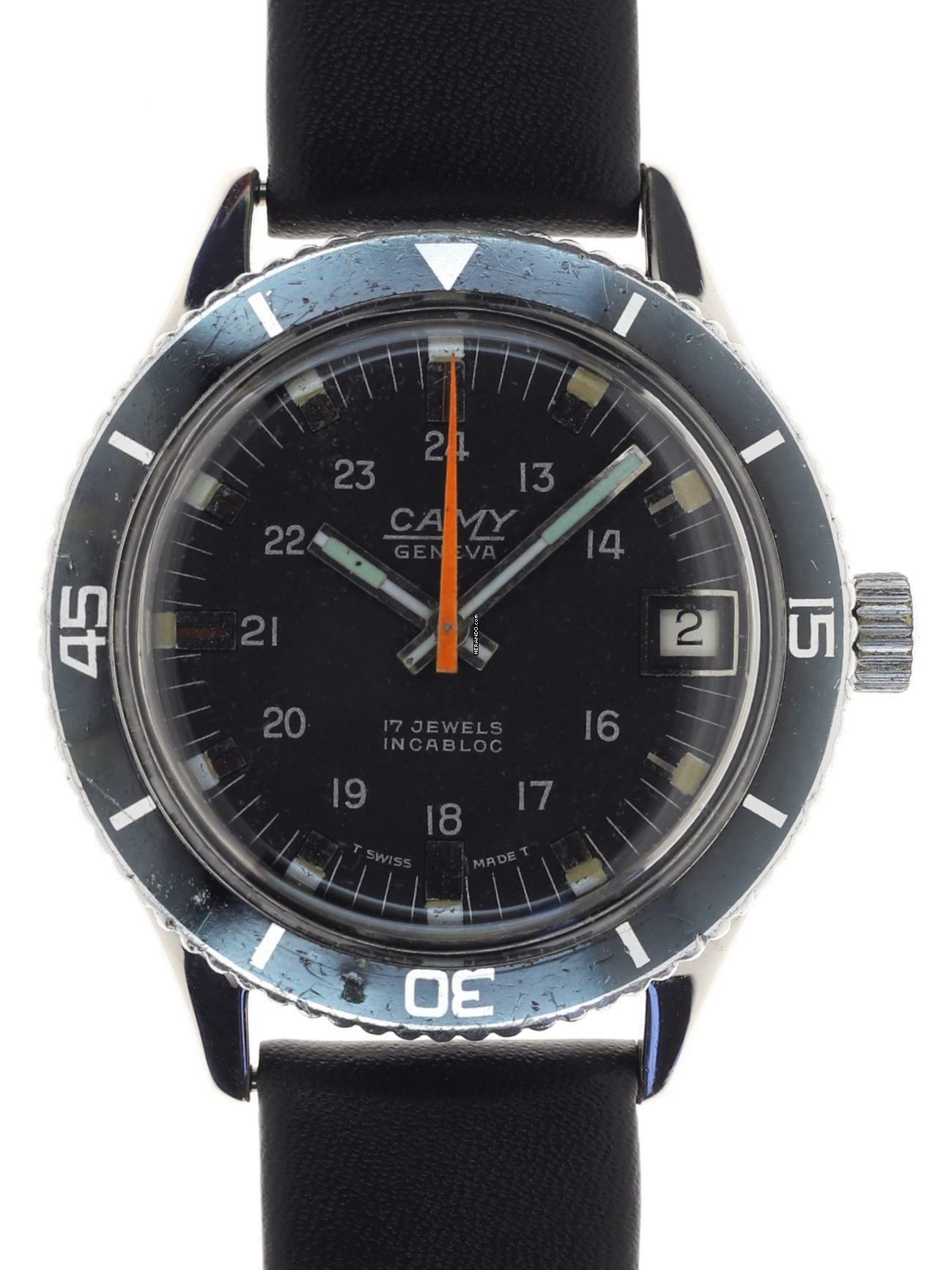 Camy Gents manual wind sportive wristwatch Geneva 17 Jewels Incablc