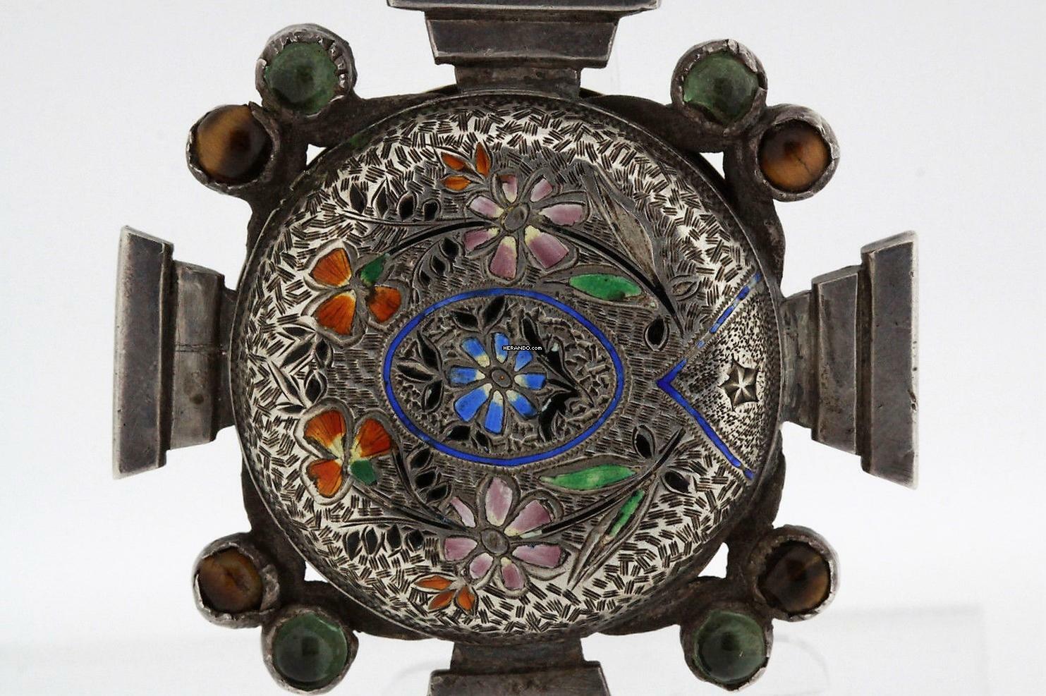 Thumbnail von Quartier-Girard Freemasons Huguenot Cross Key Wind Pocket Watch