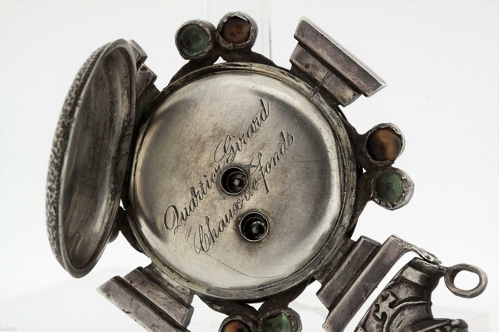 Thumbnail von Quartier-Girard Freemasons Huguenot Cross Key Wind Pocket Watch