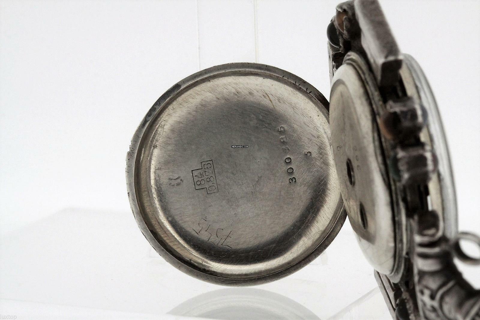 Thumbnail von Quartier-Girard Freemasons Huguenot Cross Key Wind Pocket Watch