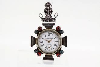 Thumbnail von Quartier-Girard Freemasons Huguenot Cross Key Wind Pocket Watch