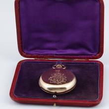 Thumbnail von Nicole Nielsen - Hergestellt für Howell James & Co London Schleppzeiger Chronograph Minuten Repetition 1884 Chronometer Guillaume Unruhe 18k gold </h1>