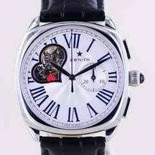 Thumbnail von Zenith Star open El Primero Chronograph Heart 37mm Silver Dial Faltschließe Heritage </h1>