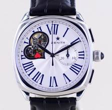 Thumbnail von Zenith Star open El Primero Chronograph Heart 37mm Silver Dial Faltschließe Heritage </h1>