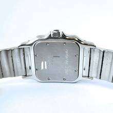 Thumbnail von Cartier Santos Galbée 29mm Quartz Steel 0.95TCW Diamond Watch </h1>
