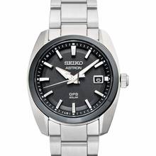 Thumbnail von Seiko Astron SBXD005 - Astron Eco-Drive Black Dial Stainless Steel Men's Watch </h1>