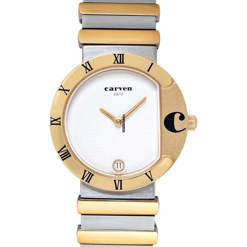 Carven 38-128T-0001 - Quartz White Dial Stainless Steel Ladies Watch </h1>