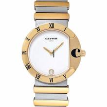 Thumbnail von Carven 38-128T-0001 - Quartz White Dial Stainless Steel Ladies Watch </h1>