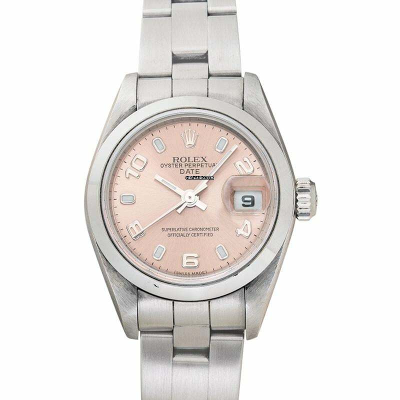 Rolex Oyster Perpetual Lady Date 79160 pink - Lady Datejust Automatic Pink Dial Stainless Steel Ladies Watch </h1>