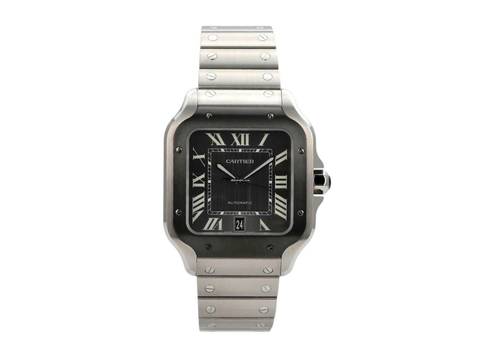  Cartier Santos de Cartier Edelstahl großes Modell Ref. WSSA0037 </h1> 