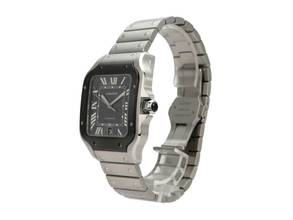 Thumbnail von Cartier Santos de Cartier Edelstahl großes Modell Ref. WSSA0037 </h1>